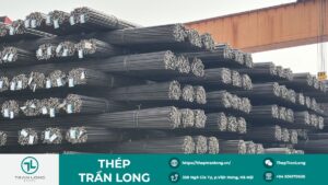 Kho thép thanh vằn tại Đông Anh của Trần Long