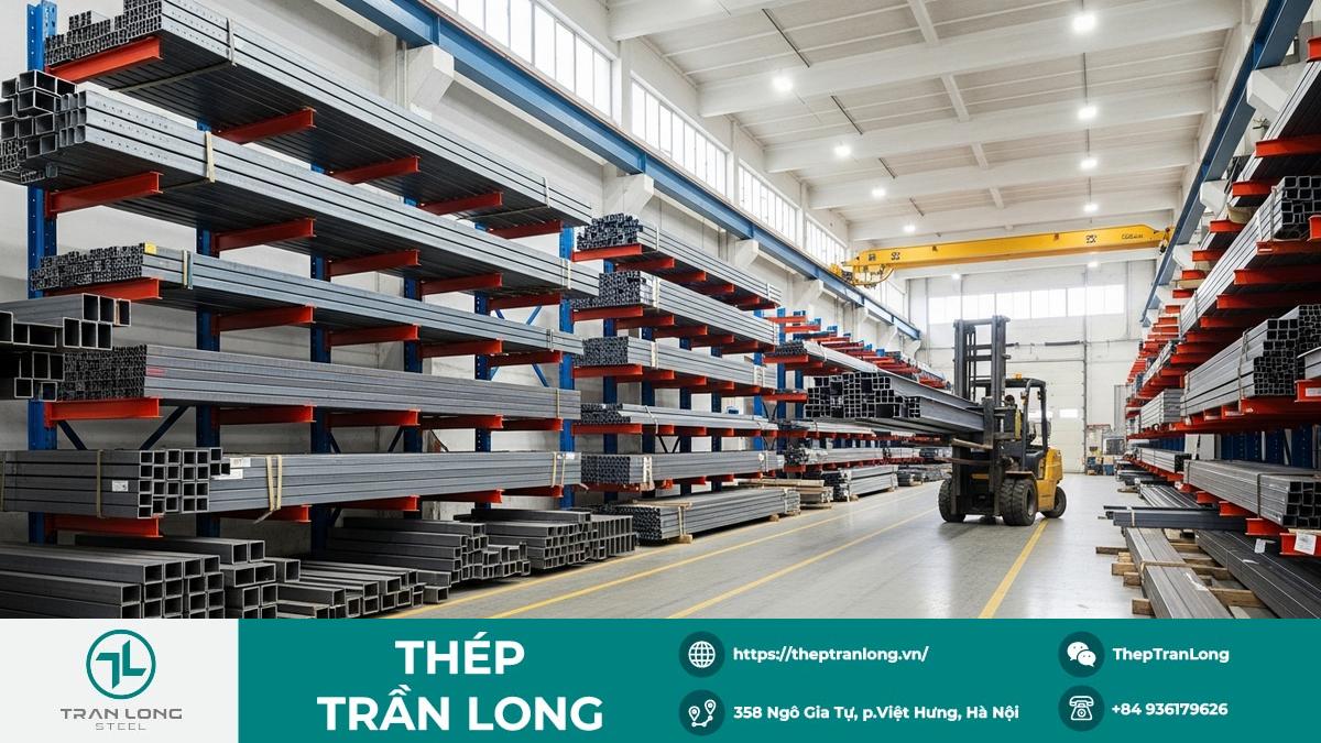 Kho Bãi Thép Kết Cấu Chuyên Nghiệp Đảm Bảo Nguồn Cung Kho thép lớn với đa dạng thép hình, thép tấm, thép kết cấu