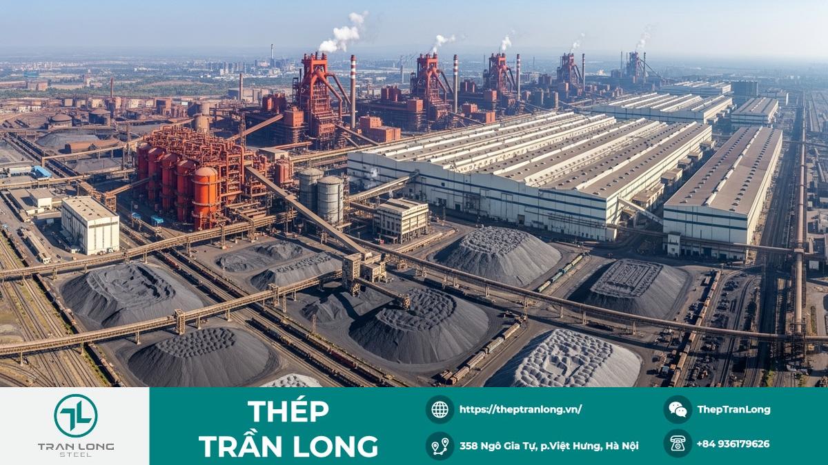 Toàn Cảnh Nhà Máy Thép Hiện Đại Tại Ấn Độ Nhà máy sản xuất thép quy mô lớn tại Ấn Độ