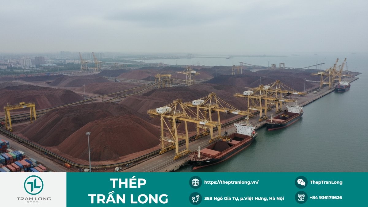 Kho quặng sắt tại cảng Trung Quốc đạt 148,8 triệu tấn, tăng 2,26% so với tuần trước