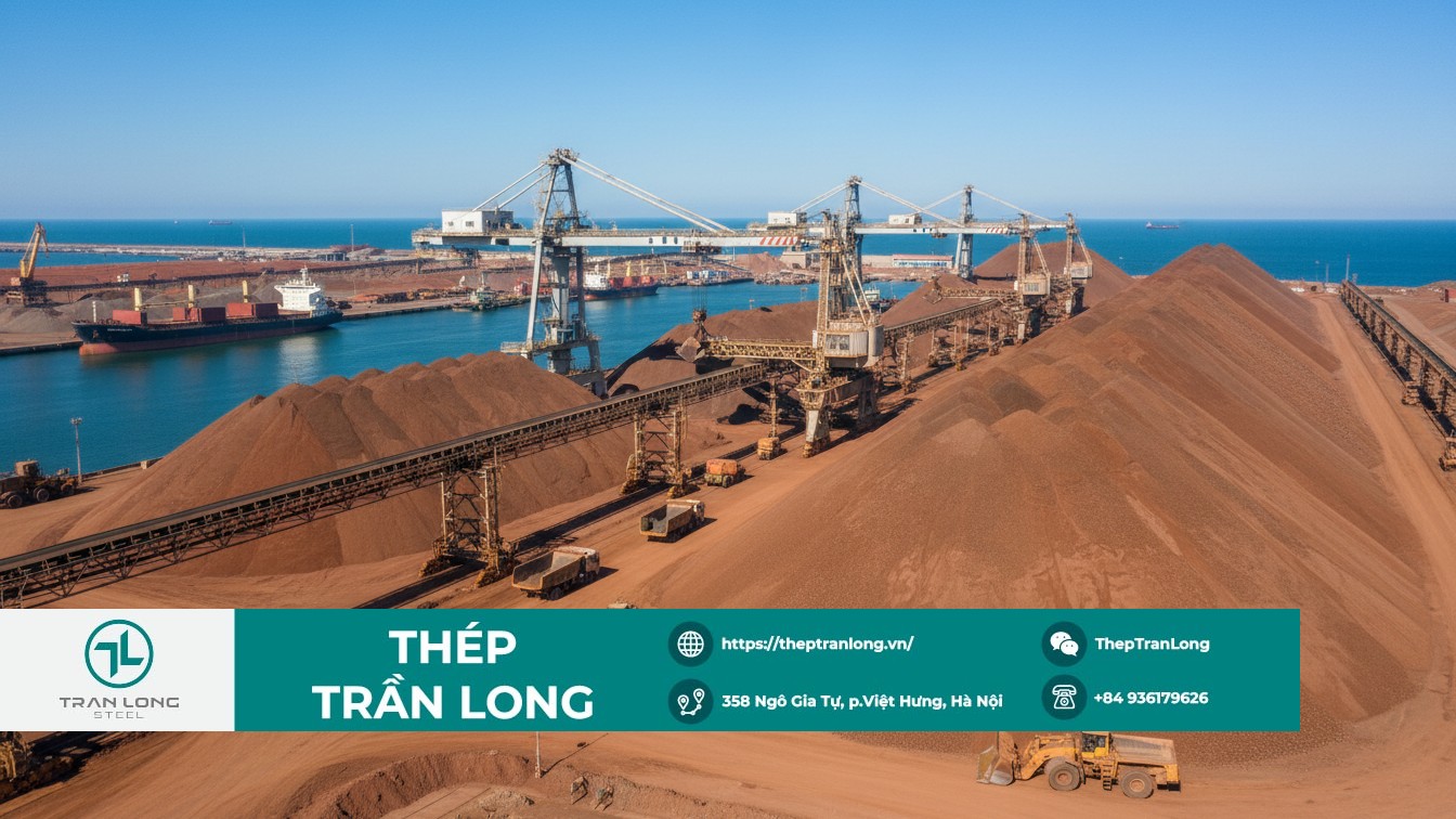 Tồn kho quặng sắt tại cảng Trung Quốc tăng cao