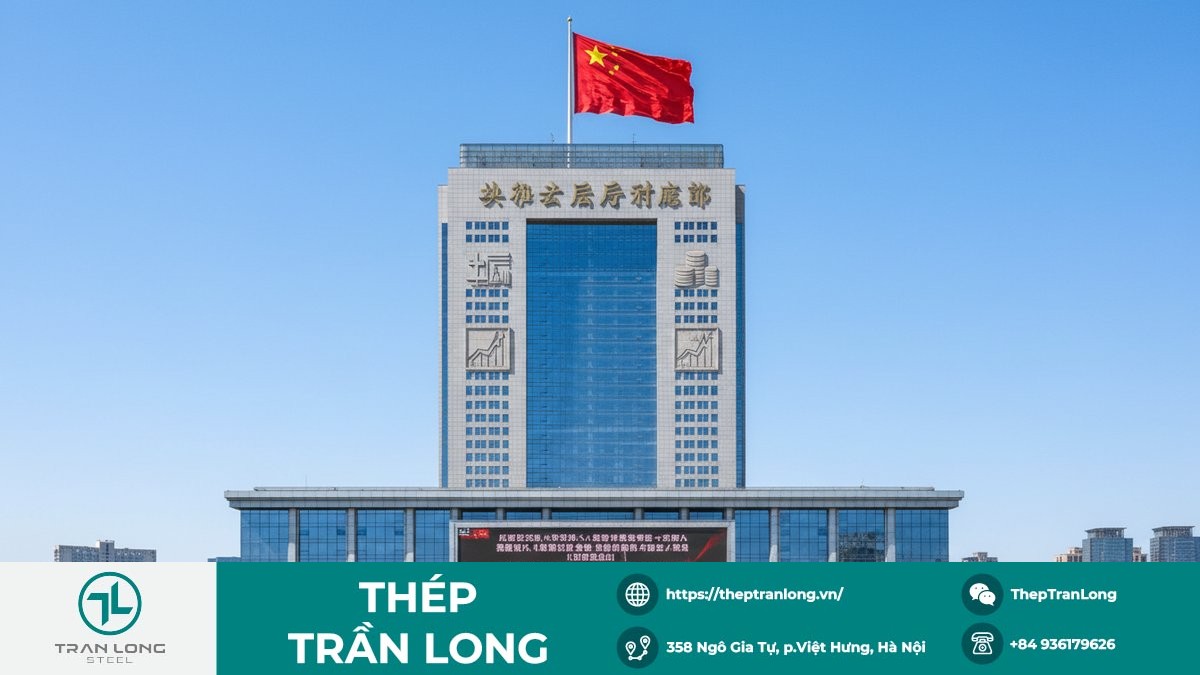 Trụ sở Bộ Tài chính Trung Quốc nơi công bố chính sách tài khóa 2026