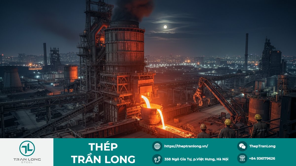 Lò cao nhà máy thép Trung Quốc hoạt động trở lại cuối năm 2025