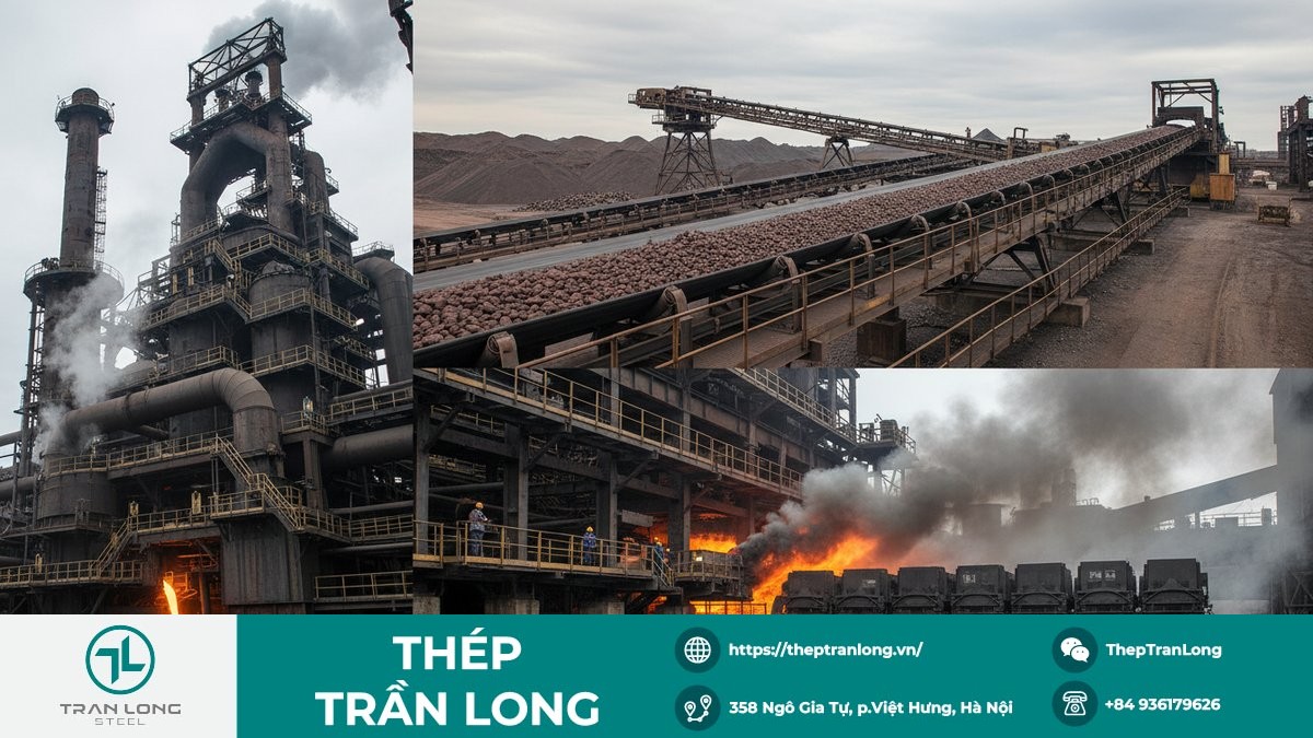 Nguyên liệu đầu vào tăng giá, thị trường theo dõi tồn kho Nhà máy thép với quặng sắt và than cốc trong chuỗi sản xuất