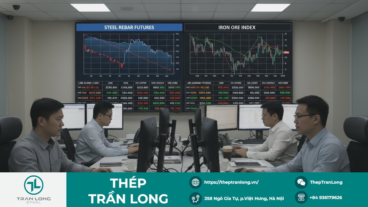 Bảng giá thép và quặng sắt quốc tế phiên 12/1/2026