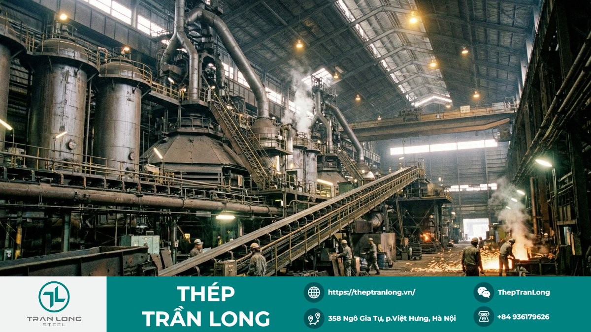 Khu liên hợp sản xuất thép tại Nhật Bản phản ánh sản lượng thép thô năm 2025 giảm xuống mức thấp nhất từ 1969