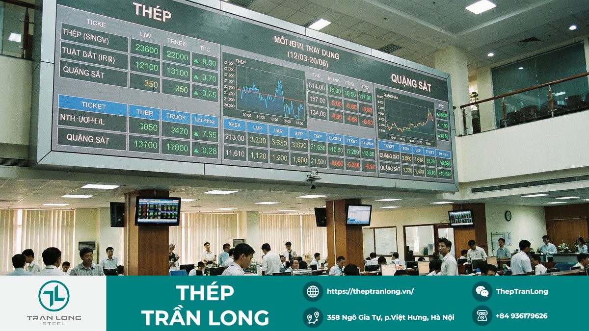 Bảng giá thép và quặng sắt kỳ hạn giảm trên thị trường quốc tế