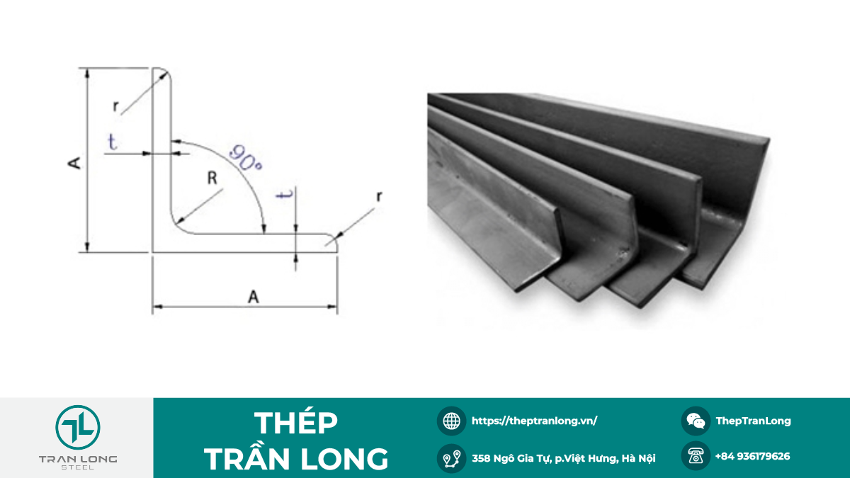 Thép hình V là gì? Tiêu chuẩn, phân loại và ứng dụng chi tiết 3 Tiêu chuẩn thép hình V phổ biến hiện nay