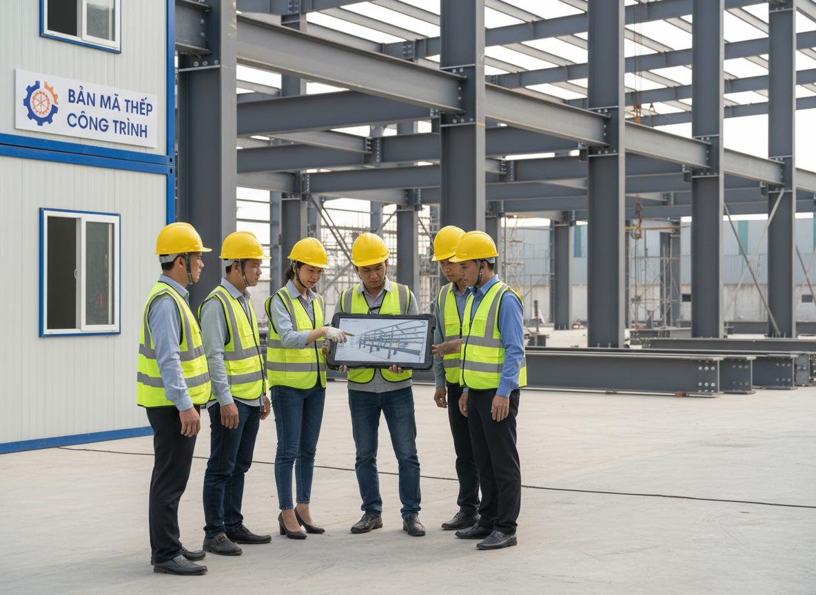 Ứng dụng thực tế của bản mã thép trong các loại công trình