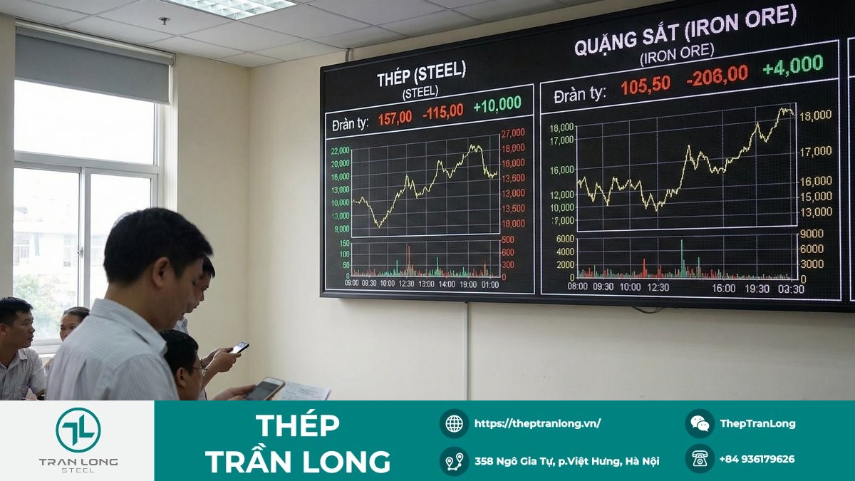 Bảng giá thép thanh và quặng sắt trên thị trường quốc tế