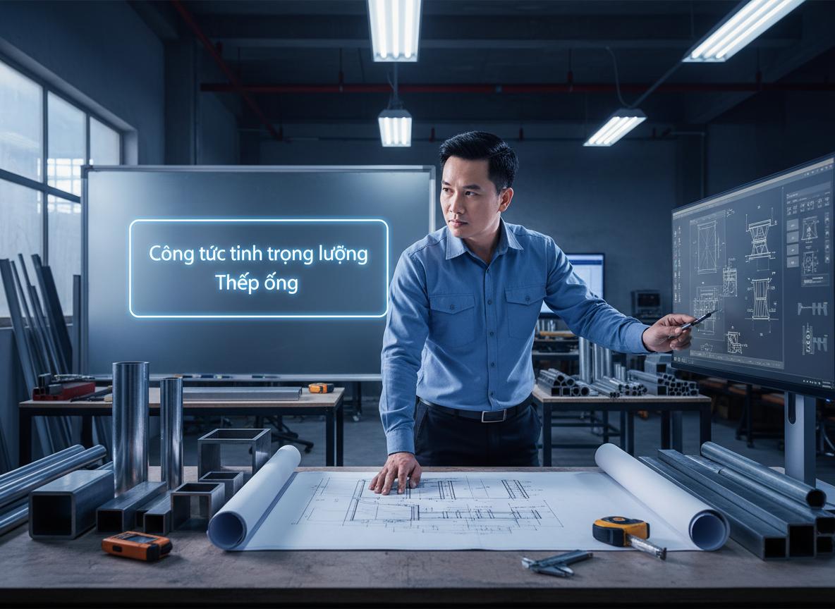 Công thức tính trọng lượng thép ống tròn, vuông, chữ nhật, mạ kẽm chuẩn 4 Công cụ hỗ trợ: Bảng tra nhanh và Phần mềm tính toán