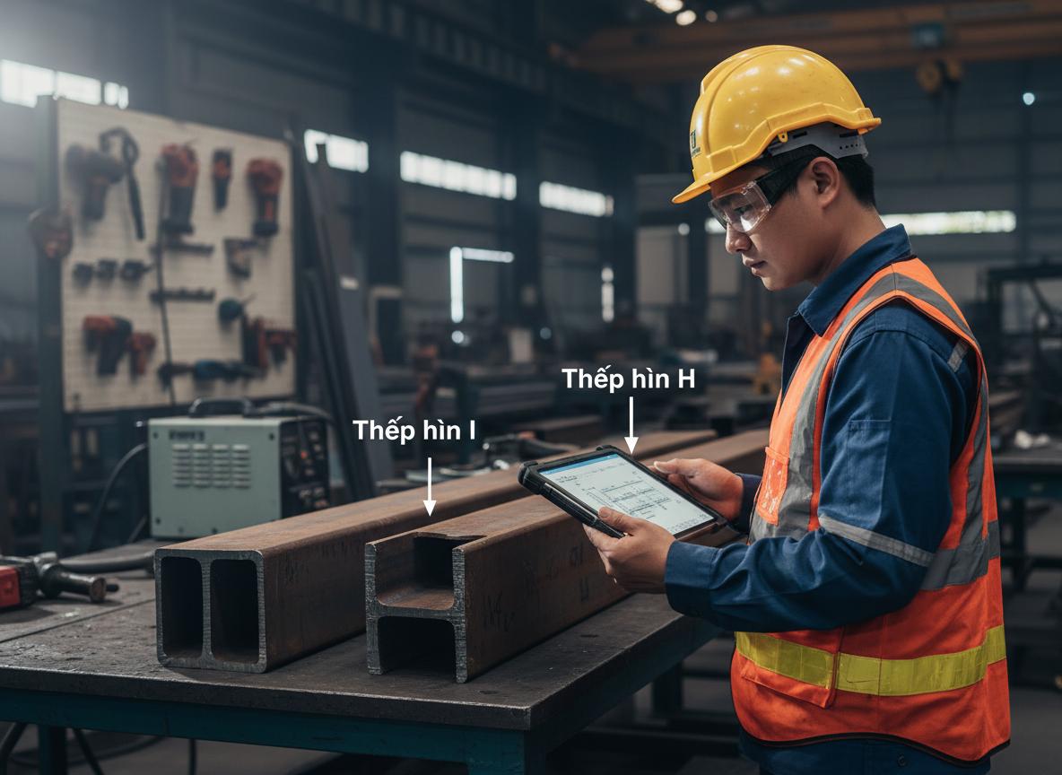 Phân biệt thép hình I và thép hình H - Sai lầm phổ biến nhất khi chọn vật liệu