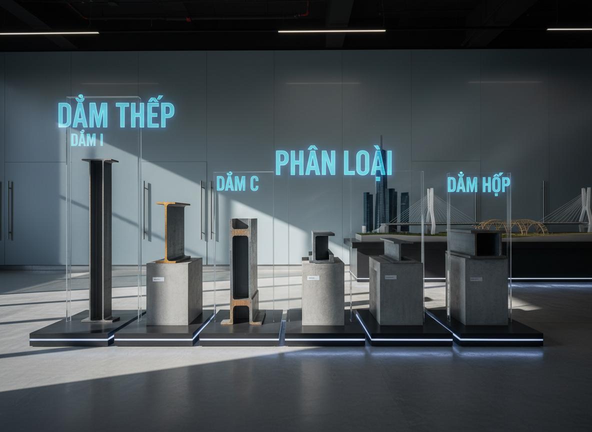 Dầm Thép Là Gì? Cấu Tạo, Phân Loại & Ứng Dụng Trong Xây Dựng 3 Phân loại các loại dầm thép thông dụng trong xây dựng