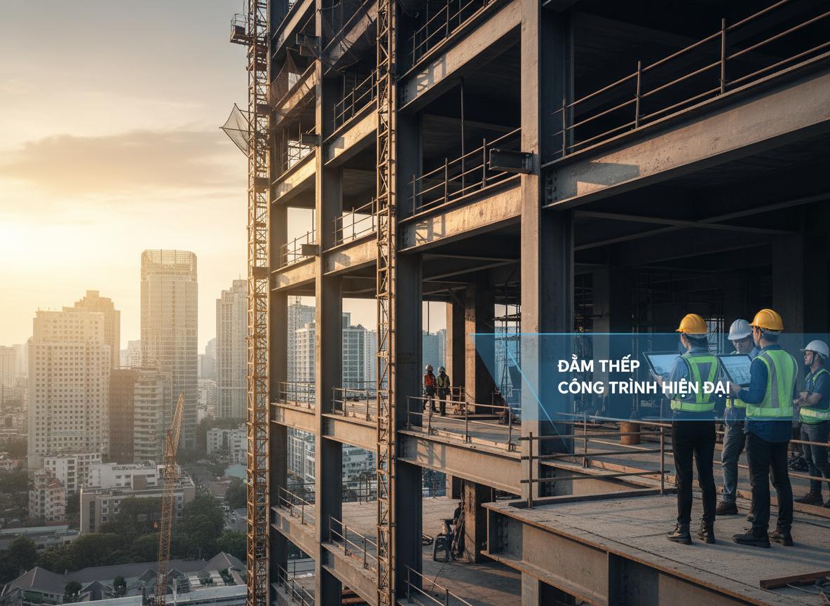 Dầm Thép Là Gì? Cấu Tạo, Phân Loại & Ứng Dụng Trong Xây Dựng 4 Ứng dụng của dầm thép trong các công trình hiện đại