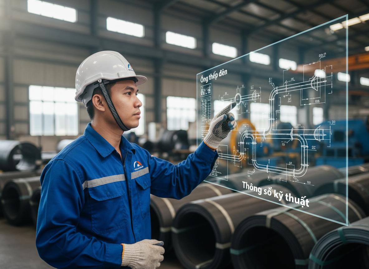 Ứng dụng thực tế của ống thép đen trong xây dựng và công nghiệp