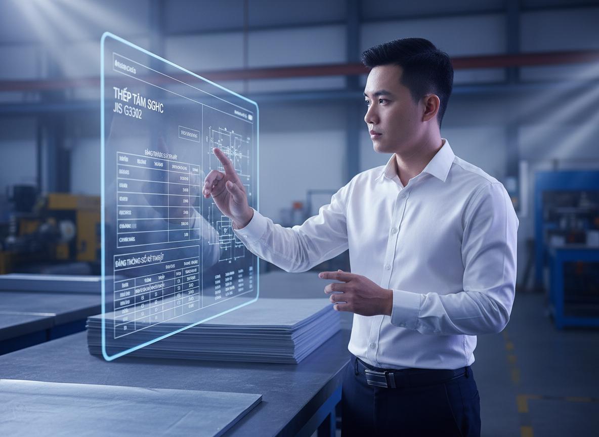 Bảng thông số kỹ thuật chi tiết của thép SGHC