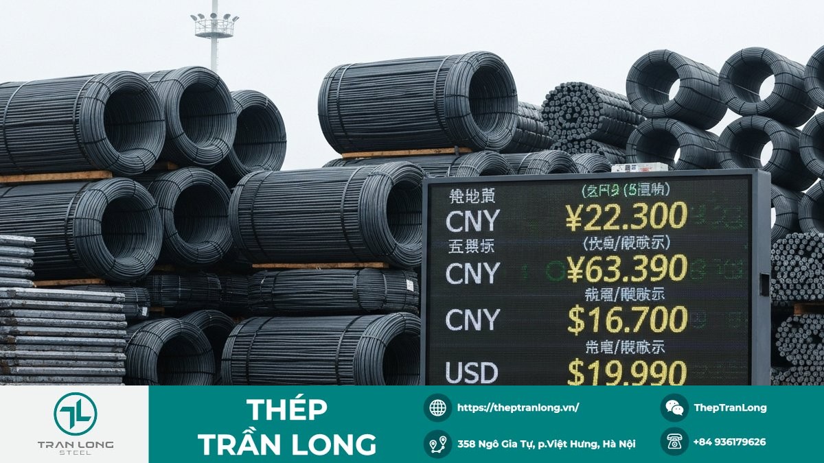 Thép xây dựng và màn hình giá thép, quặng sắt trên thị trường quốc tế