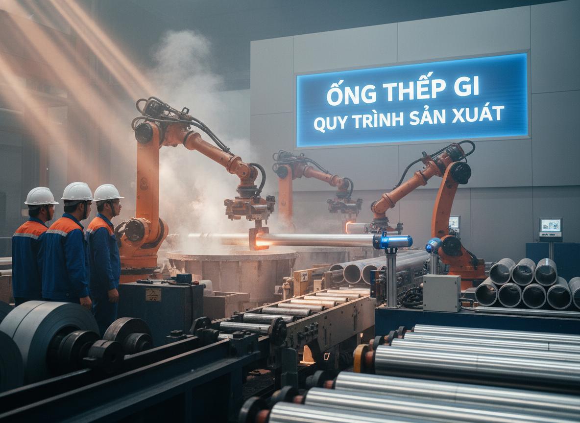 So sánh trực quan: Ống thép GI, ống mạ kẽm điện phân và ống thép đen