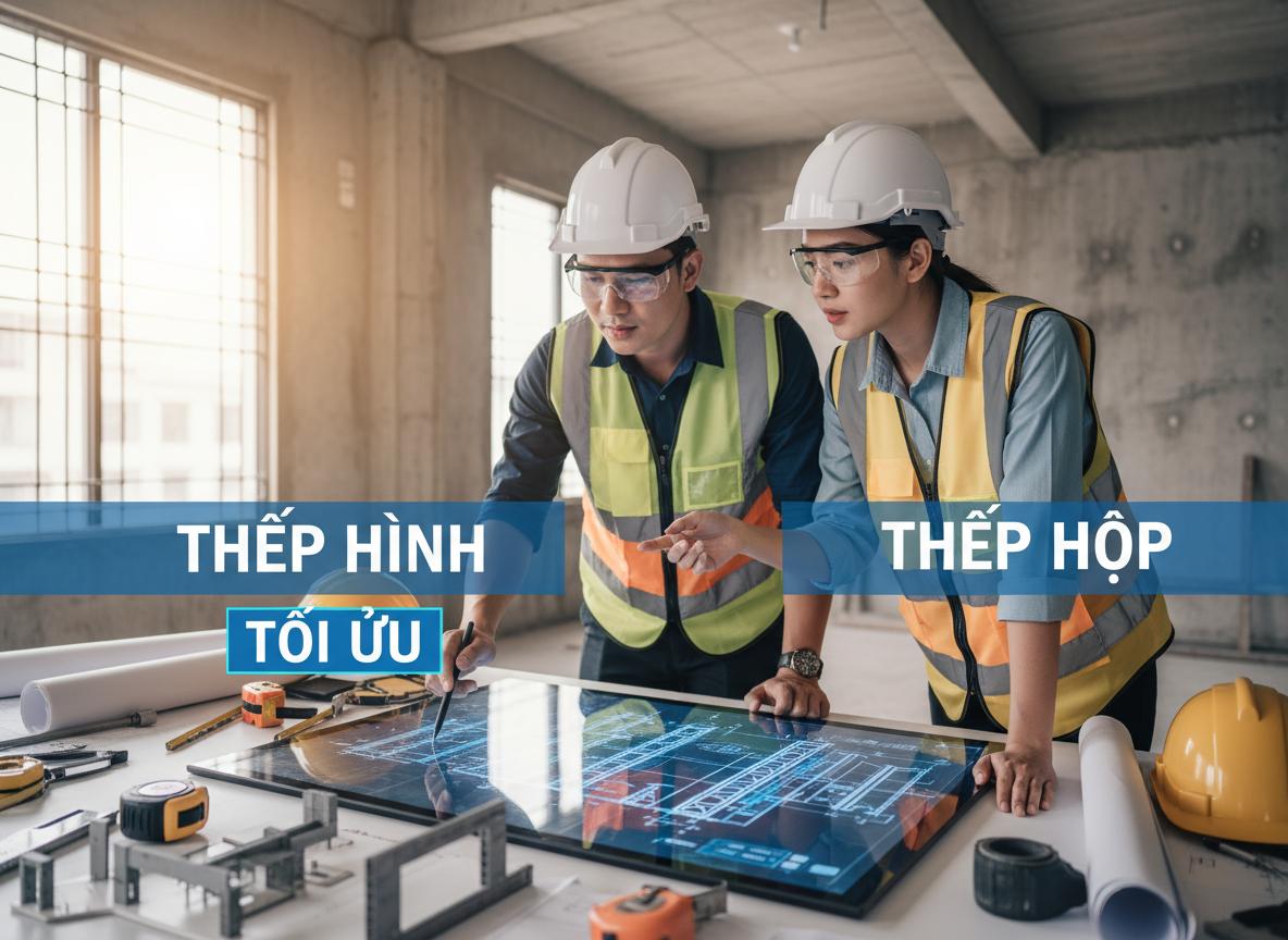 So sánh thép hình và thép hộp: Chọn loại nào tối ưu cho công trình? 2 so sánh thép hình và thép hộp