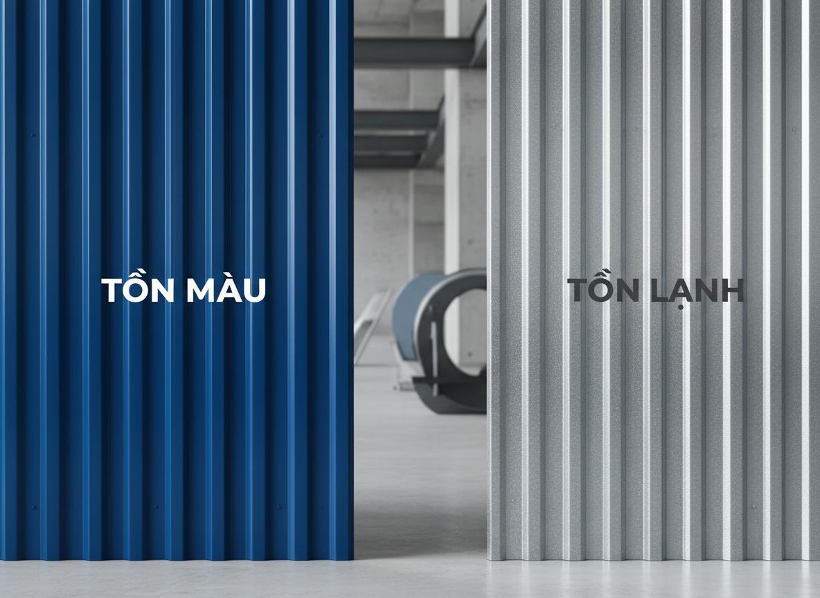 So sánh tôn màu và tôn lạnh: Lựa chọn tối ưu cho công trình 3 So sánh chi tiết tôn lạnh và tôn màu trên các tiêu chí quan trọng