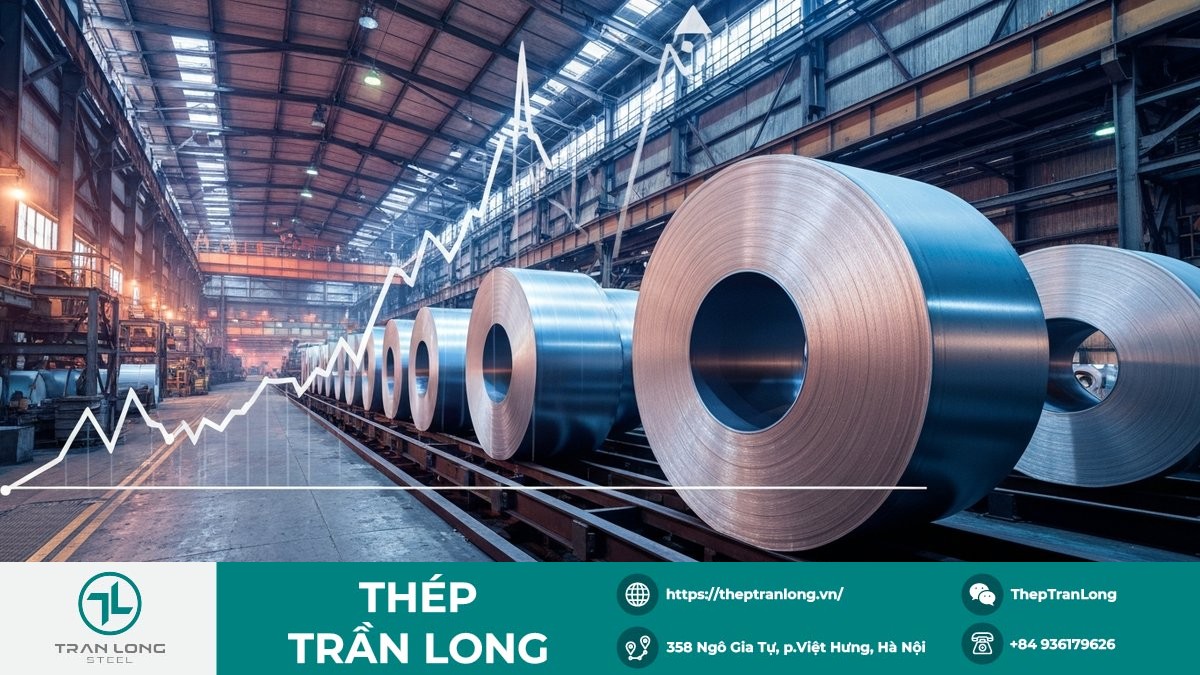 HRC Hàn Quốc, nhà máy thép POSCO, Hyundai Steel, giá thép tăng tháng 4/2026