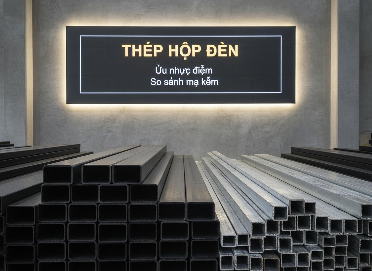 Thép hộp đen là gì? Giải mã chi tiết: Ưu nhược điểm & so sánh mạ kẽm. 3 Phân loại thép hộp đen phổ biến trên thị trường