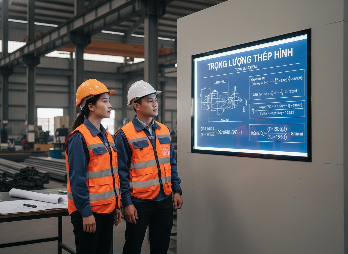 Công thức tính trọng lượng thép hình và các thông số kỹ thuật cốt lõi