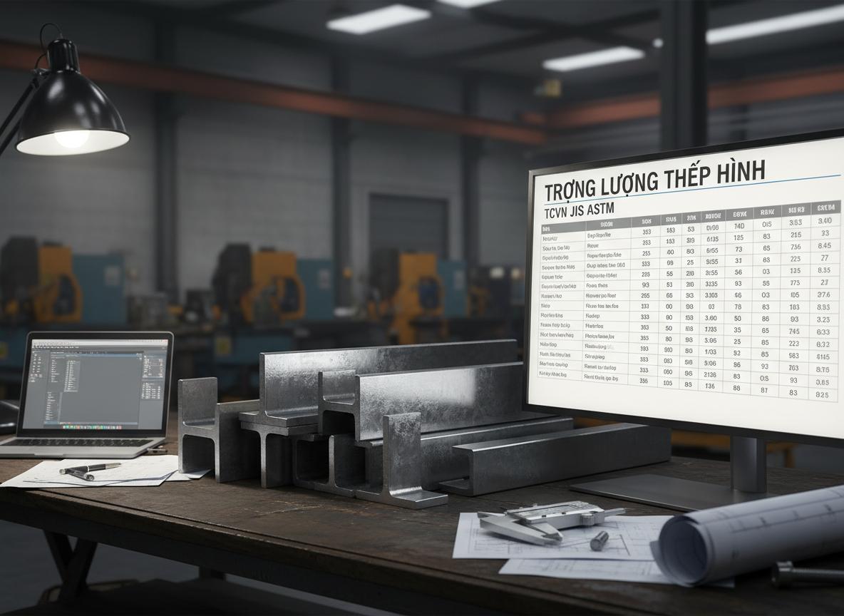 Phân biệt và áp dụng các tiêu chuẩn TCVN, JIS, ASTM khi chọn thép hình