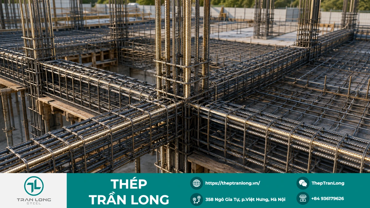 Các lỗi thường gặp khi bố trí và thi công thép chủ