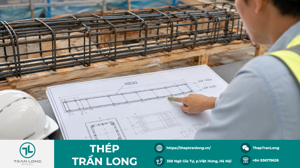 Cách nhận biết thép chủ qua bản vẽ và ký hiệu cốt thép