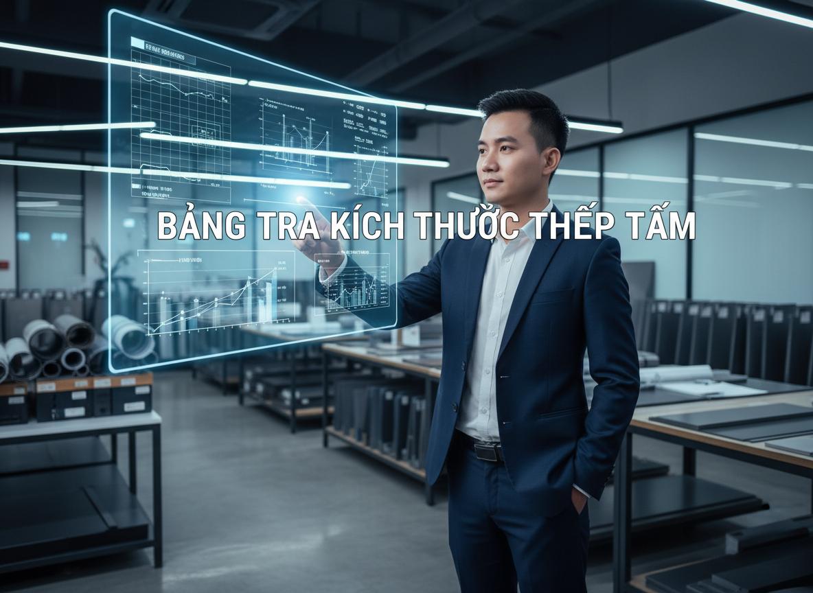 Bảng Tra Kích Thước Thép Tấm Tiêu Chuẩn 2026 (Cập Nhật Mới Nhất)