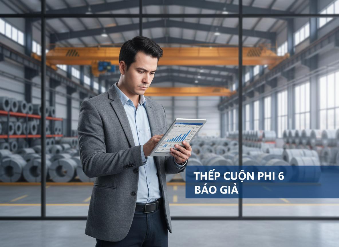 Ứng dụng thép cuộn phi 6 trong công trình dân dụng và công nghiệp