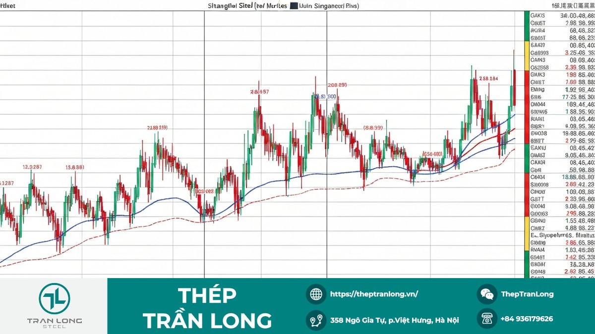 Biểu đồ giá thép và quặng sắt toàn cầu ngày 14/4/2026