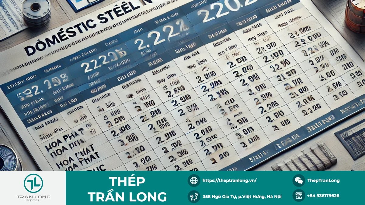 Bảng giá thép xây dựng trong nước ngày 21/5/2026 Giá thép trong nước hôm nay