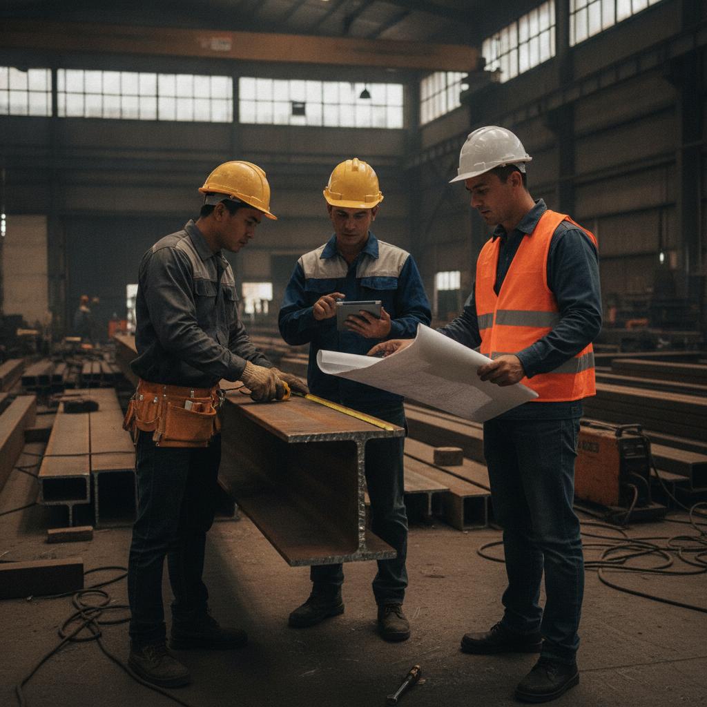 Minh họa quy đổi giá thép I theo kg và theo cây từ kg/m và chiều dài