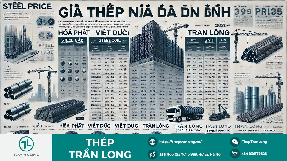 Bảng giá thép trong nước ngày 27/6/2026