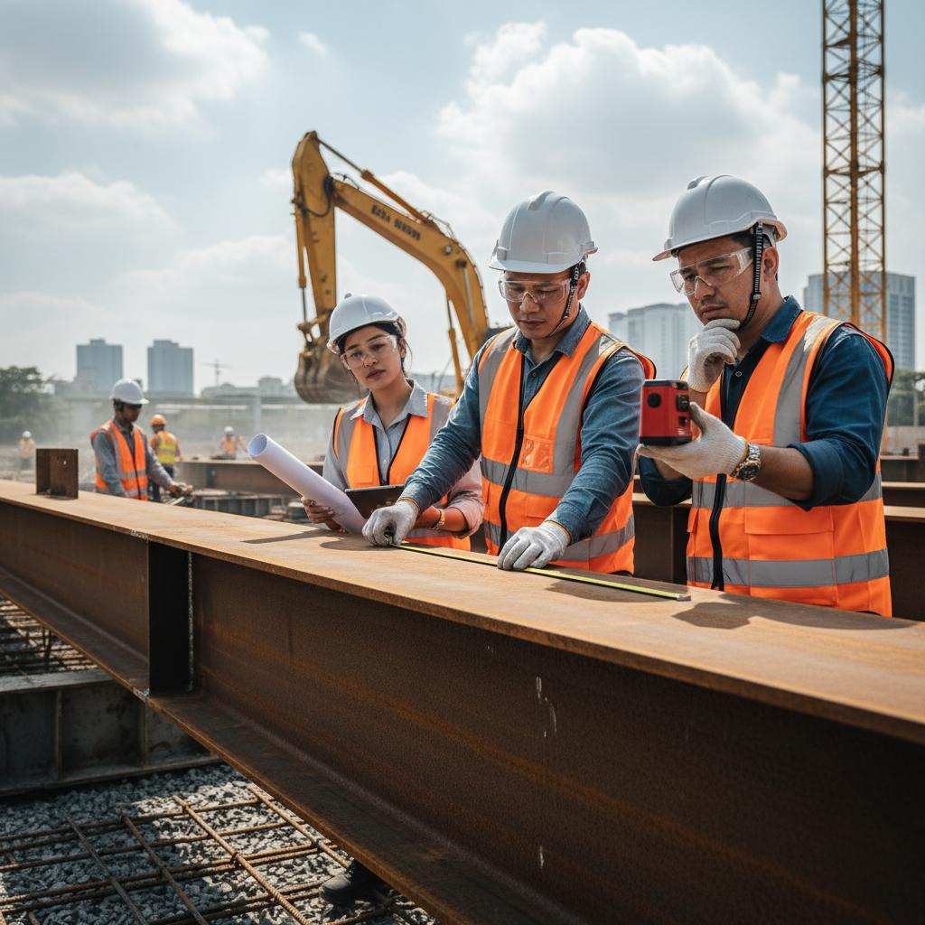 6 Bước Nghiệm Thu Thép Hình I Chính Xác Tại Công Trường [Checklist Toàn Diện]
