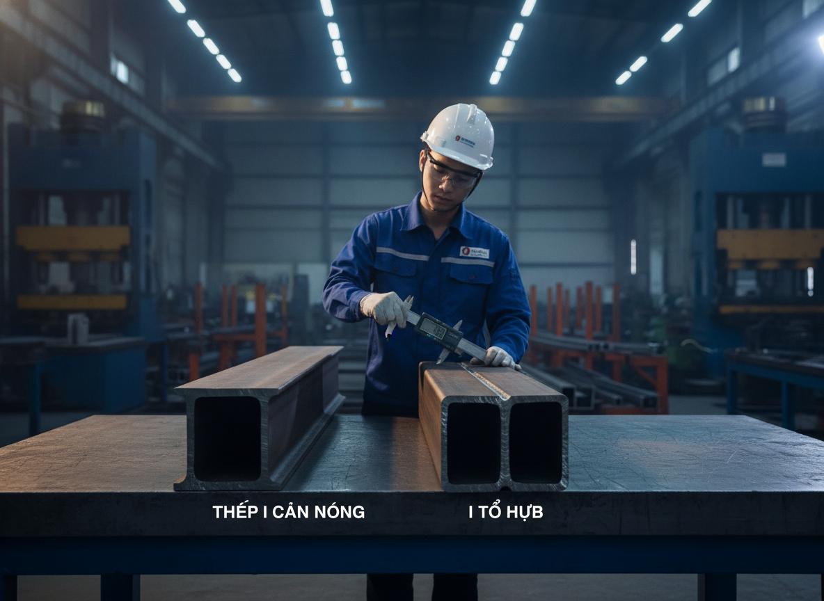 thép I cán nóng và I tổ hợp
