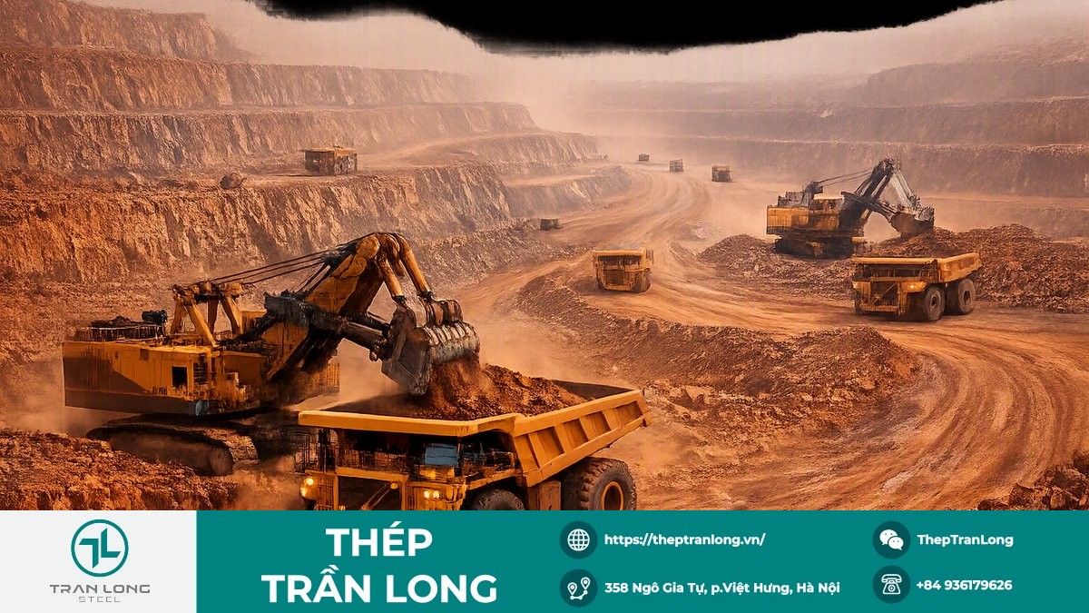 Khai thác quặng sắt tại Australia Hoạt động khai thác quặng sắt tại mỏ lộ thiên
