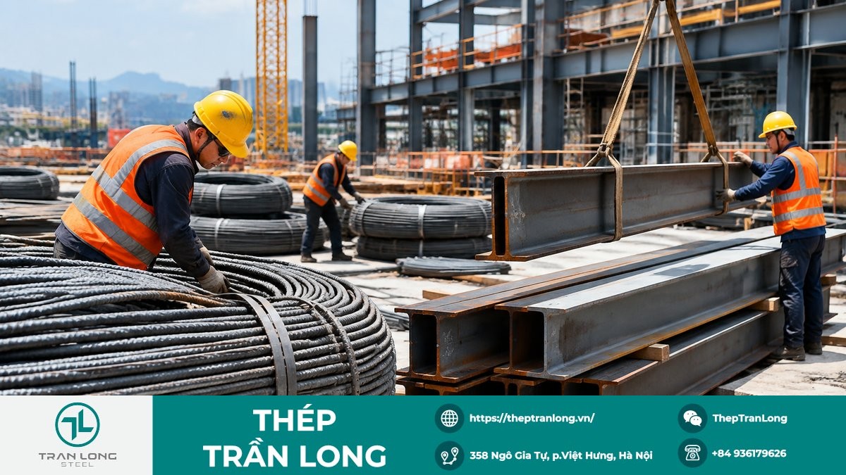 Giá thép xây dựng nội địa giữ ổn định ngày 25/9/2026
