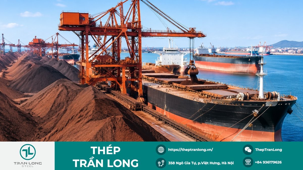 Tồn kho quặng sắt tại cảng tác động tới giá thép kỳ hạn Tồn kho quặng sắt tại cảng tác động tới giá thép kỳ hạn