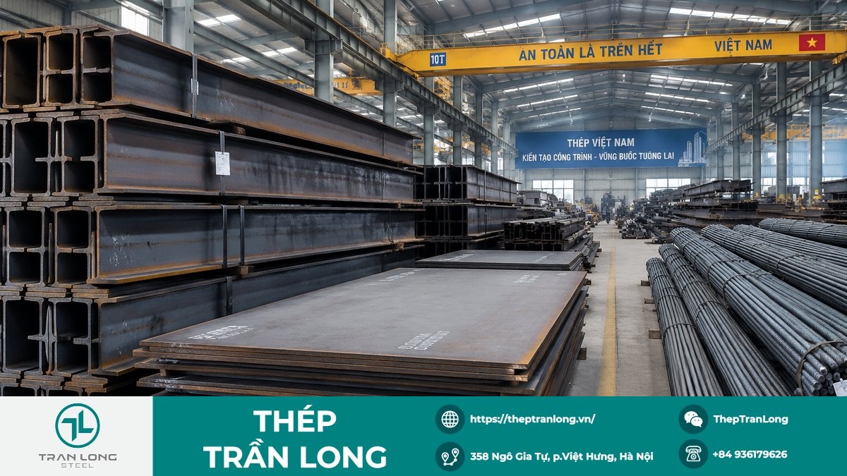 Kho thép hình thép tấm thép kết cấu công nghiệp