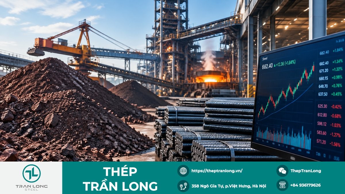 Giá thép và quặng sắt thế giới giảm do áp lực tồn kho tại Trung Quốc